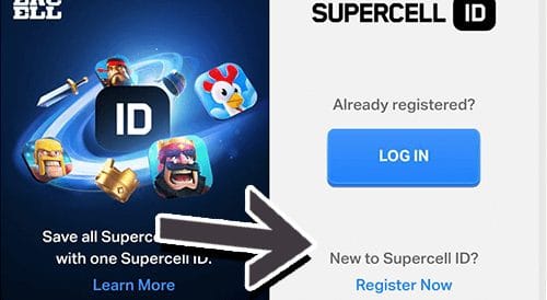 Supercell ID registrieren